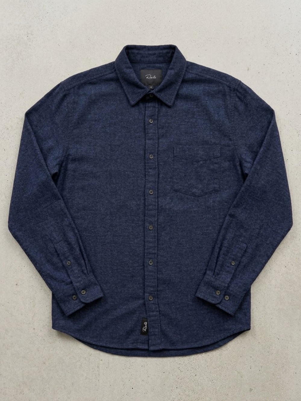 Rails Men’s Runson Heather Blue Flannel Button-Down Shirt Size L